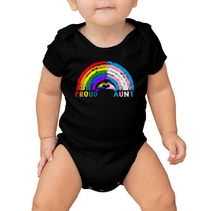 Proud Aunt Lgbt And Transgender Lgbtq Gay Pride Month Premium Baby Onesie