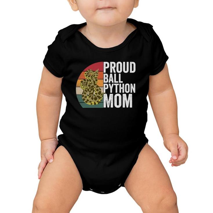 Proud Ball Python Mom Snake Apparel Reptile Quote Baby Onesie