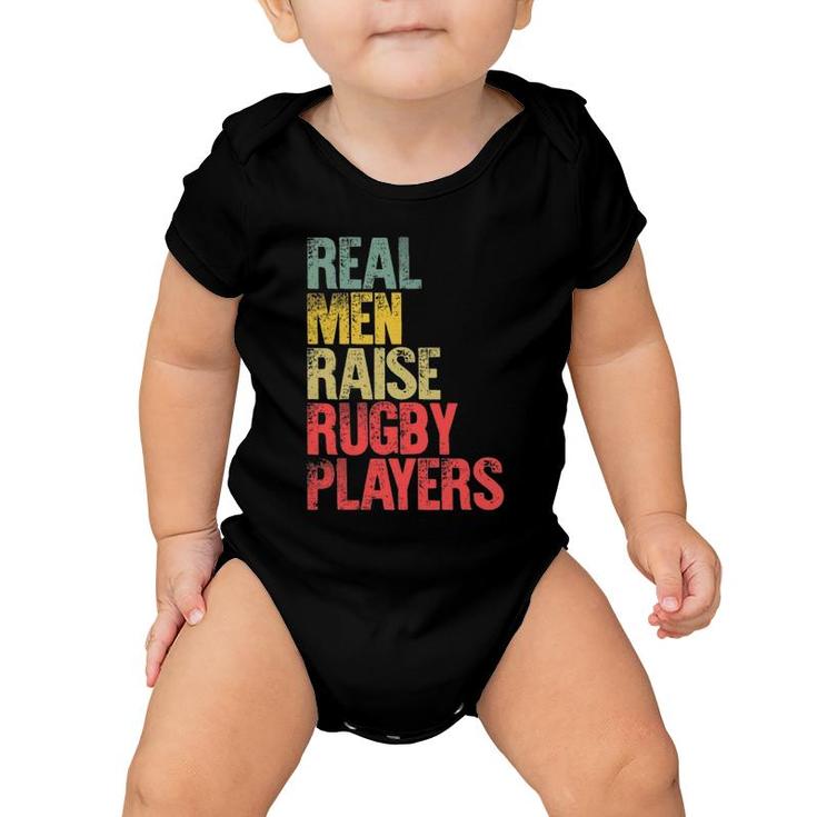 Proud Dad  Real Men Raise Rugby Players Gift Baby Onesie