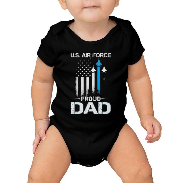 Proud Dad US Air Force Stars Air Force Family Party Gift Baby Onesie