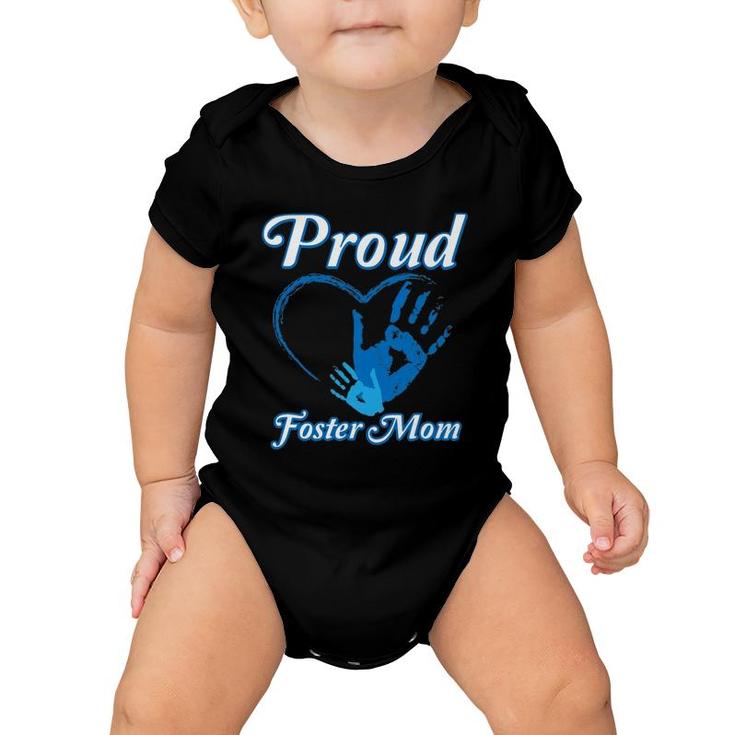 Proud Foster Mom Family National Foster Care Month Baby Onesie