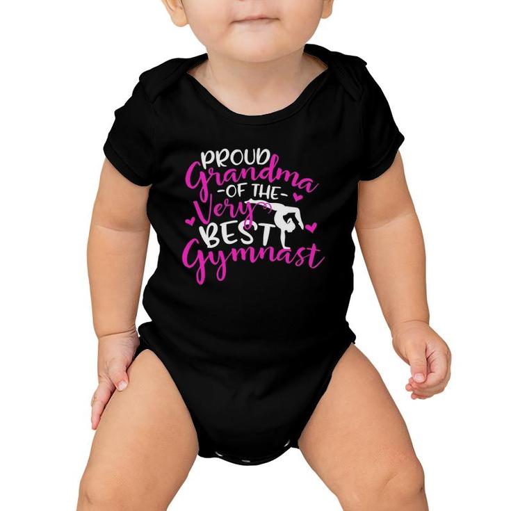 Proud Gymnastics Grandma Gymnast Grandma Baby Onesie