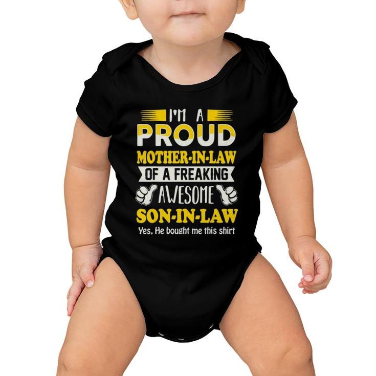 Proud Mother In Law Of Awesome Son In Law Baby Onesie