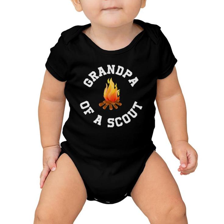 Proud Scout Grandpa  I Scout Grandfather Gift Baby Onesie