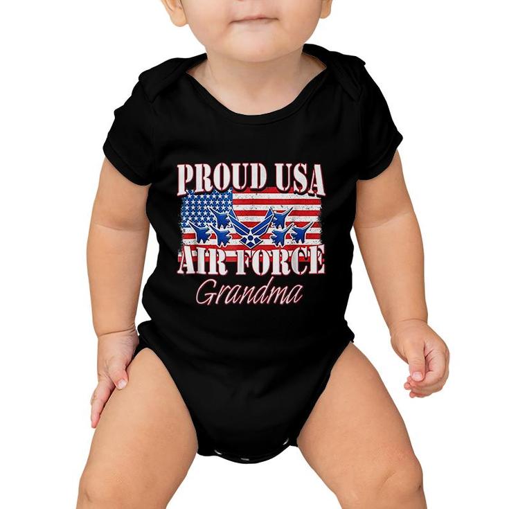 Proud Usa Air Force Grandma Baby Onesie