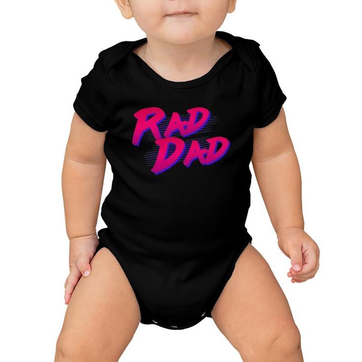 Rad Dad Retro Gift Baby Onesie