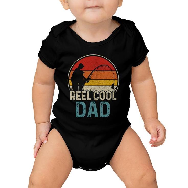 Reel Cool Dad Funny Fishing Fisherman Father's Day Gift  Baby Onesie
