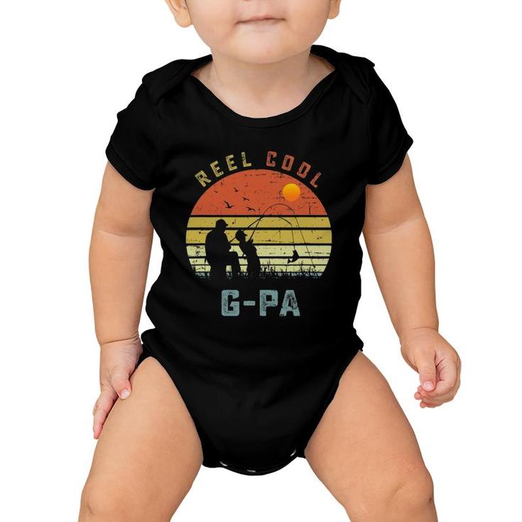 Reel Cool G-Pa Fishing Grandpa Gifts Father's Day Fisherman Baby Onesie