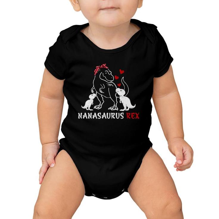 Retro Vintage Nanasaurus Rex Gifts Family Mother's Day Baby Onesie
