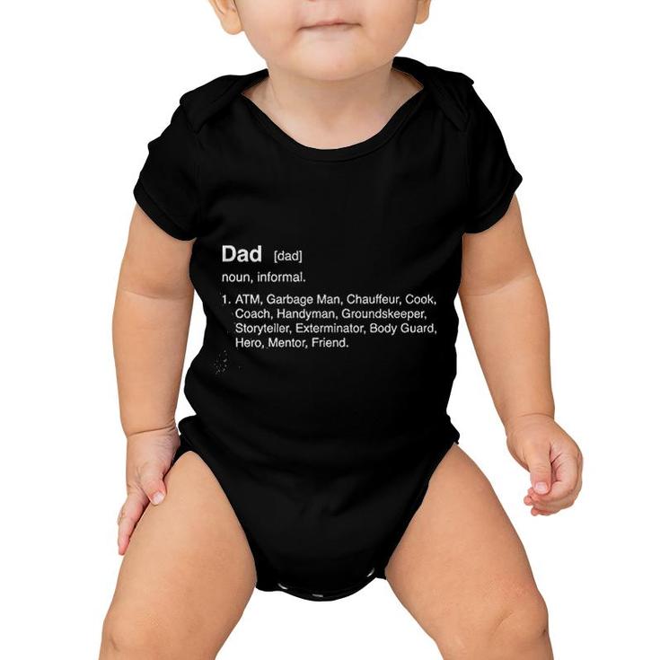 Science Dad Definition Baby Onesie