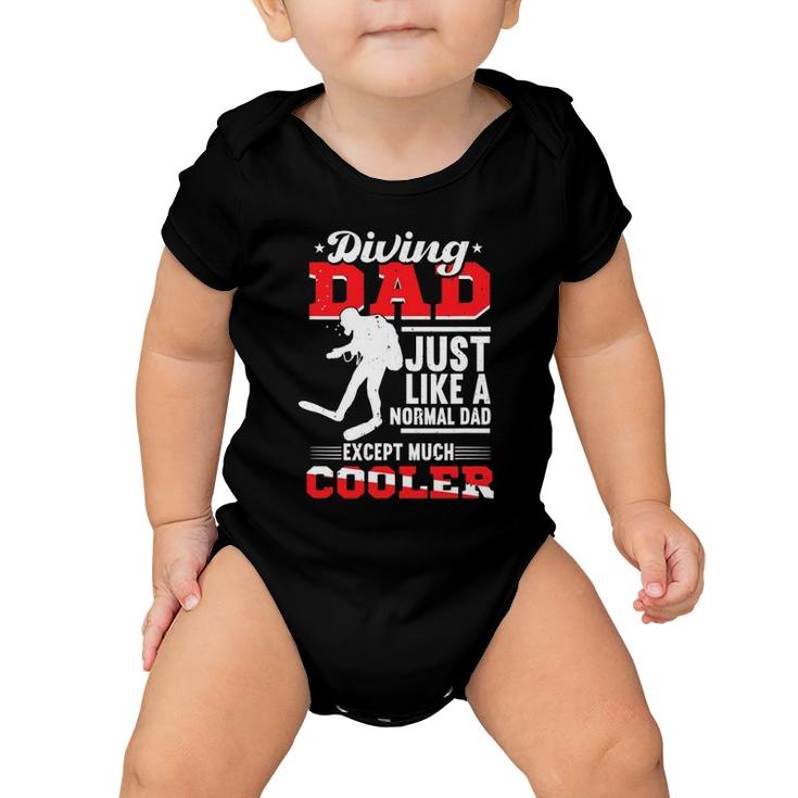 Scuba Diving Dad Father's Day Gift Diver Scuba Diving Baby Onesie
