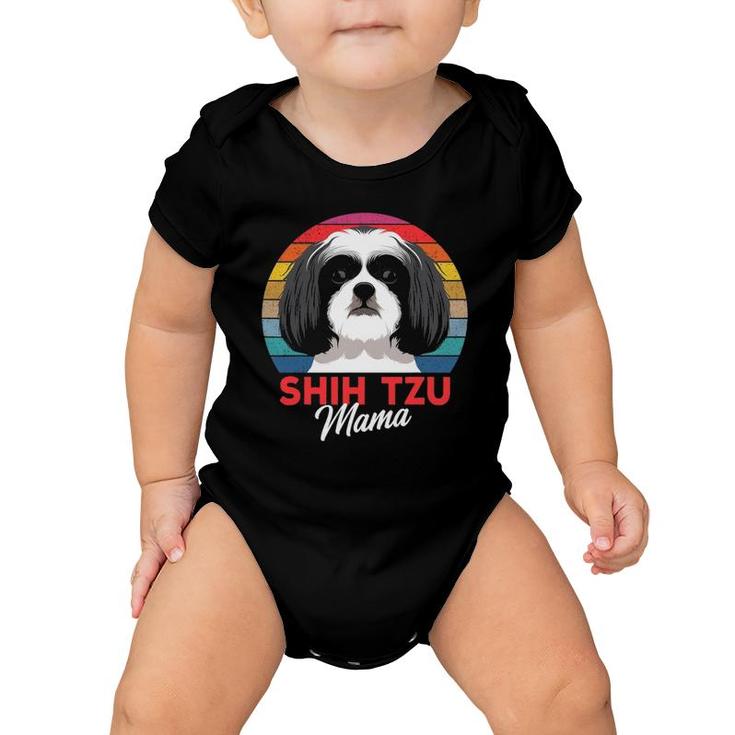 Shih Tzu Mama Cute Shih Tzu Dog Mom Funny Girls Gift Baby Onesie