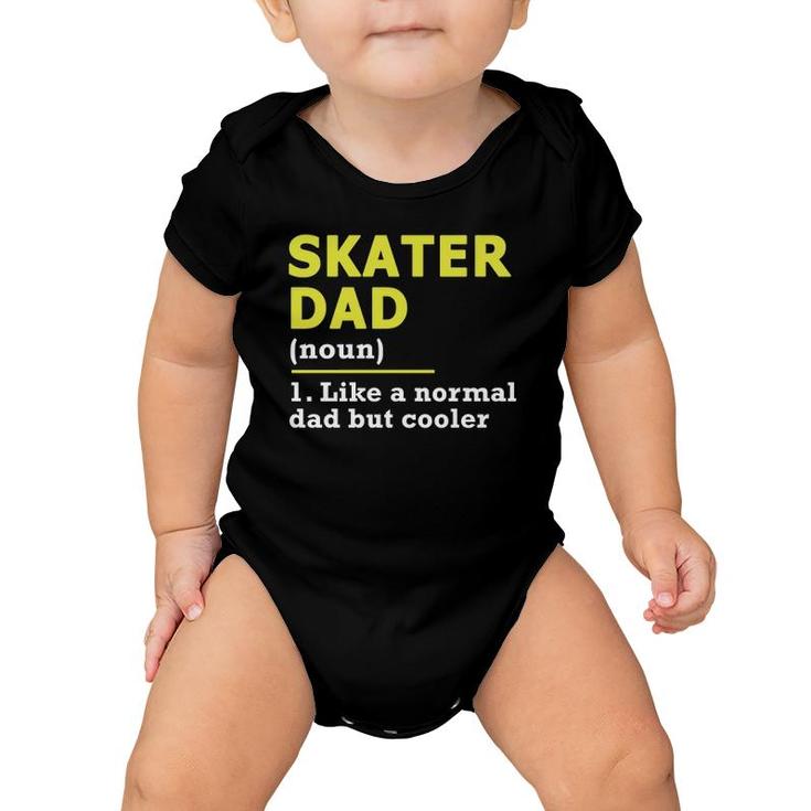 Skater Dad Father Definition  Baby Onesie