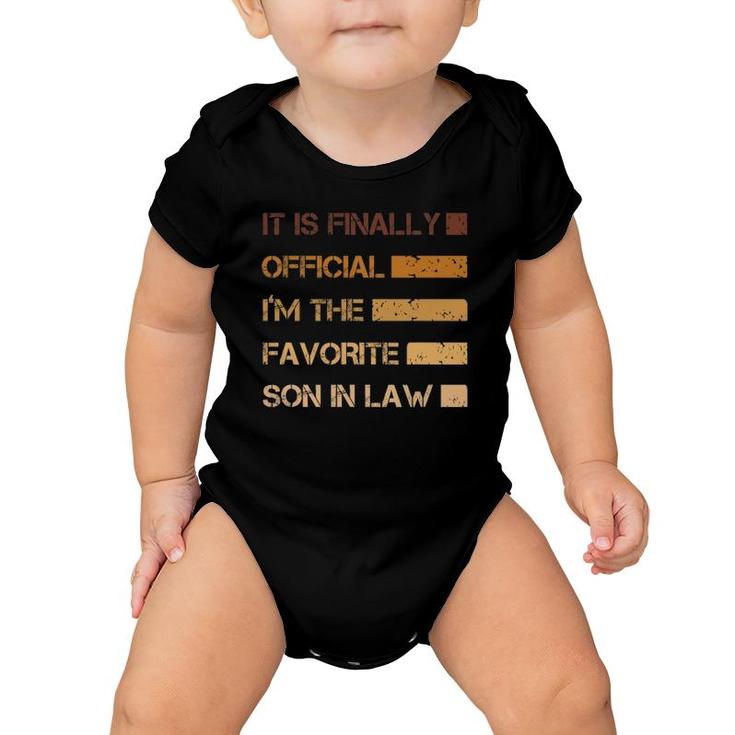 Son In Law Gifts From Mother In Law Favorite Son In Law Gift Baby Onesie