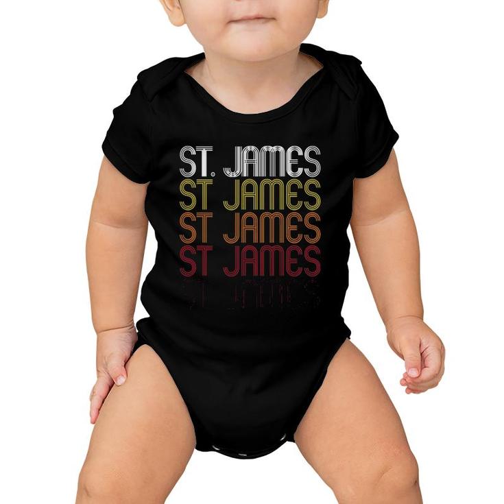 St James Mo Vintage Style Missouri Baby Onesie