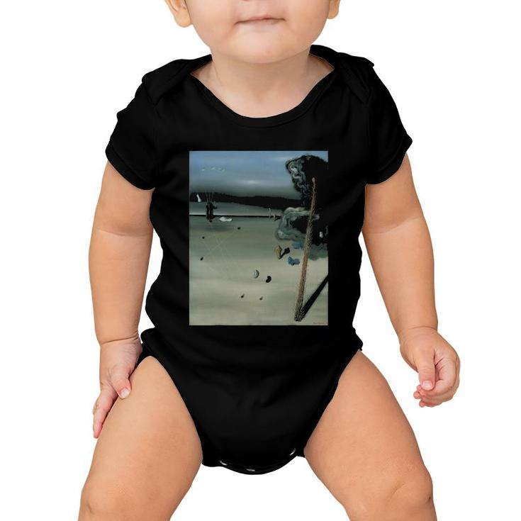 Tanguy Mama Papa Is Wounded Famous Surrealist Painting Baby Onesie