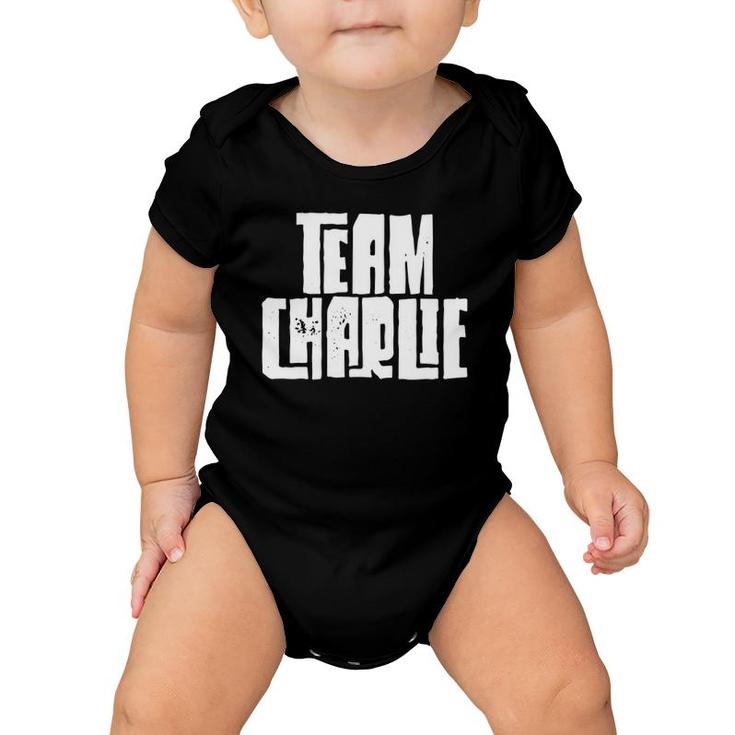 Team Charlie Son Dad Husband Grandson Sports Family Group Baby Onesie