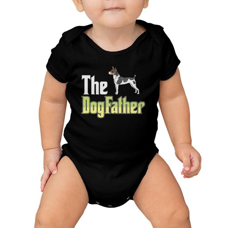 The Dogfather Rat Terrier Funny Dog Owner Father’S Day Baby Onesie