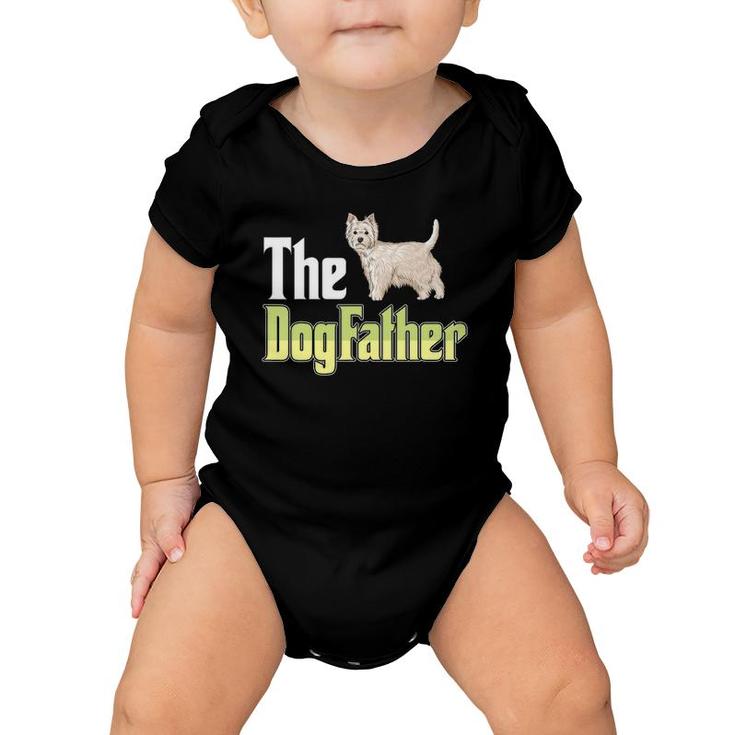 The Dogfather West Highland White Terrier Funny Dog Owner Baby Onesie