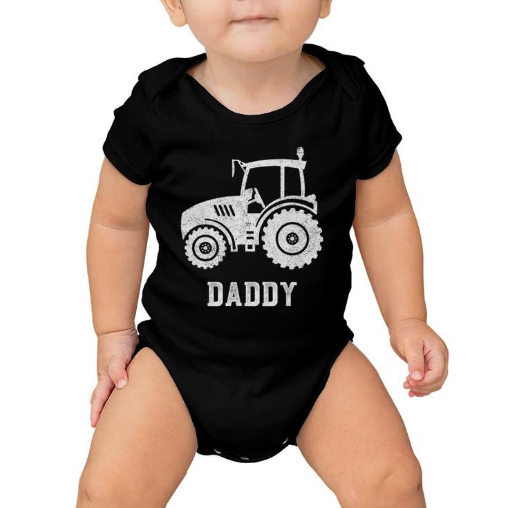 Tractor Daddy Farming Design Farmer Farm Novelty Gifts Baby Onesie