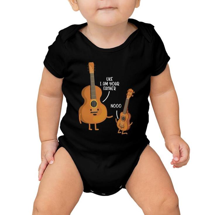 Uke I Am Your Father Funny Dad-Dy Papa Father's Day Gift Idea Baby Onesie