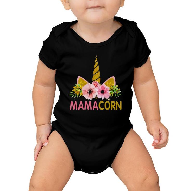 Unicorn Mom Funny  Mamacorn For Mother's Day Baby Onesie