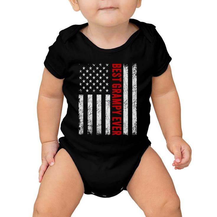 Vintage Best Grampy Ever American Flag Father's Day Gifts Baby Onesie