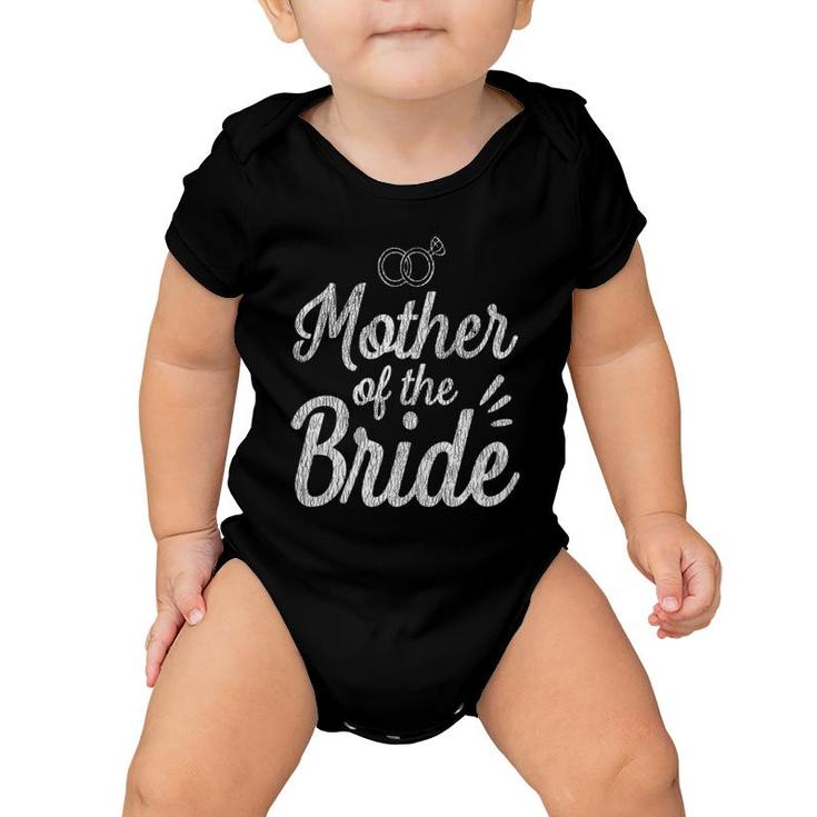 Vintage Mother Of The Bride Daughter Family Wedding Party Baby Onesie