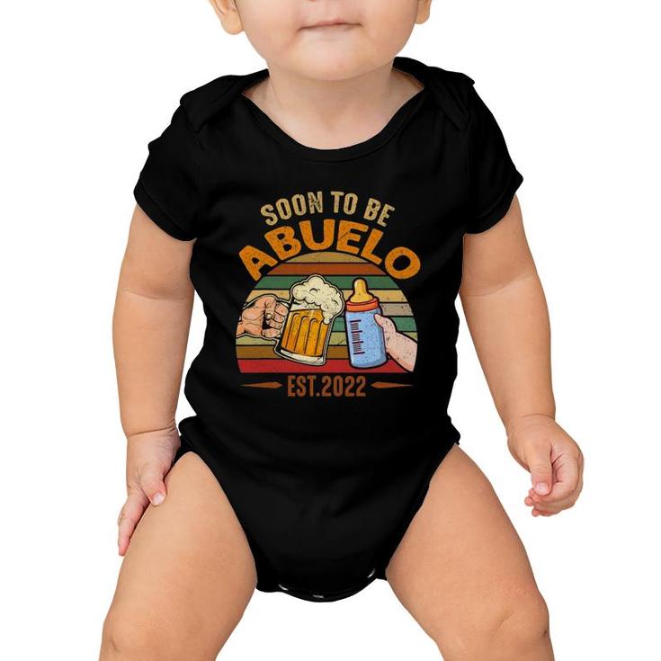 Vintage - Soon To Be Abuelo 2022 Fathers Day Baby Onesie