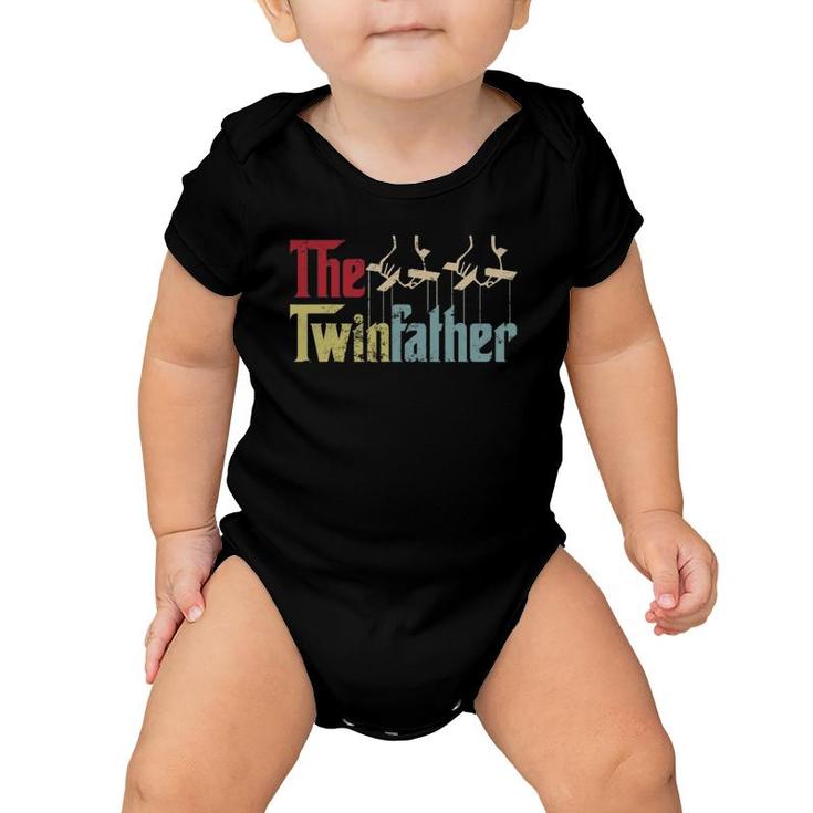 Vintage The Twinfather Happy Father's Day Proud Dad Of Twins Baby Onesie