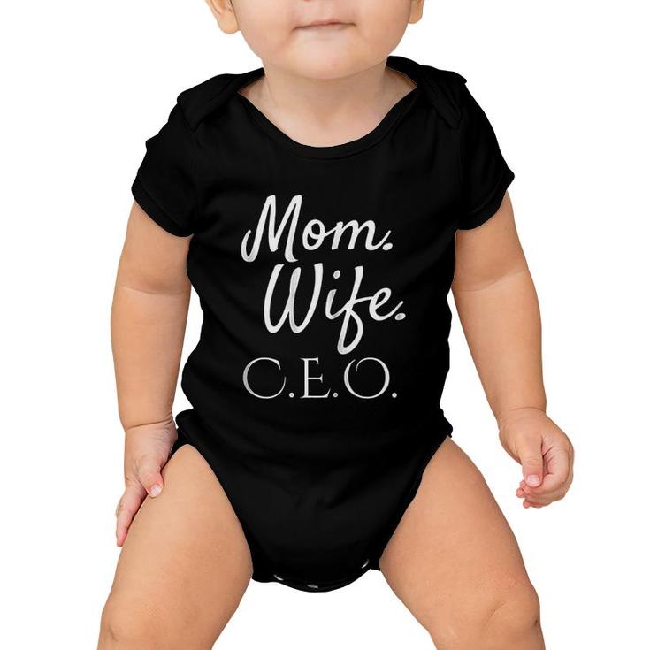 Wife Mom Ceo Mom Boss Girl Power Baby Onesie