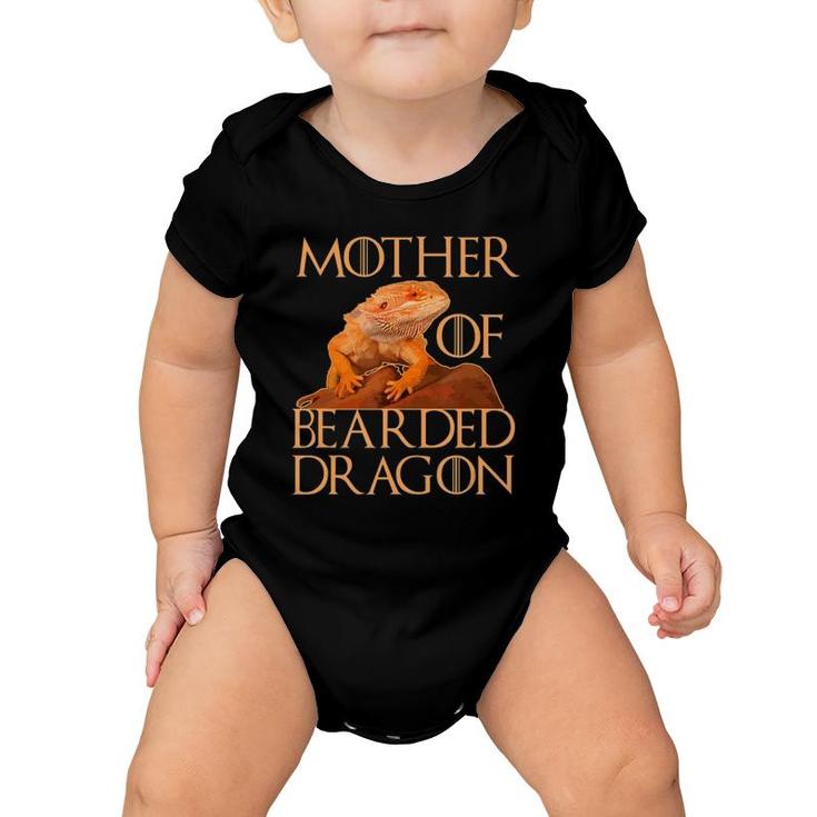 Woman Mother Of Bearded Dragons Women Reptile Mom Baby Onesie