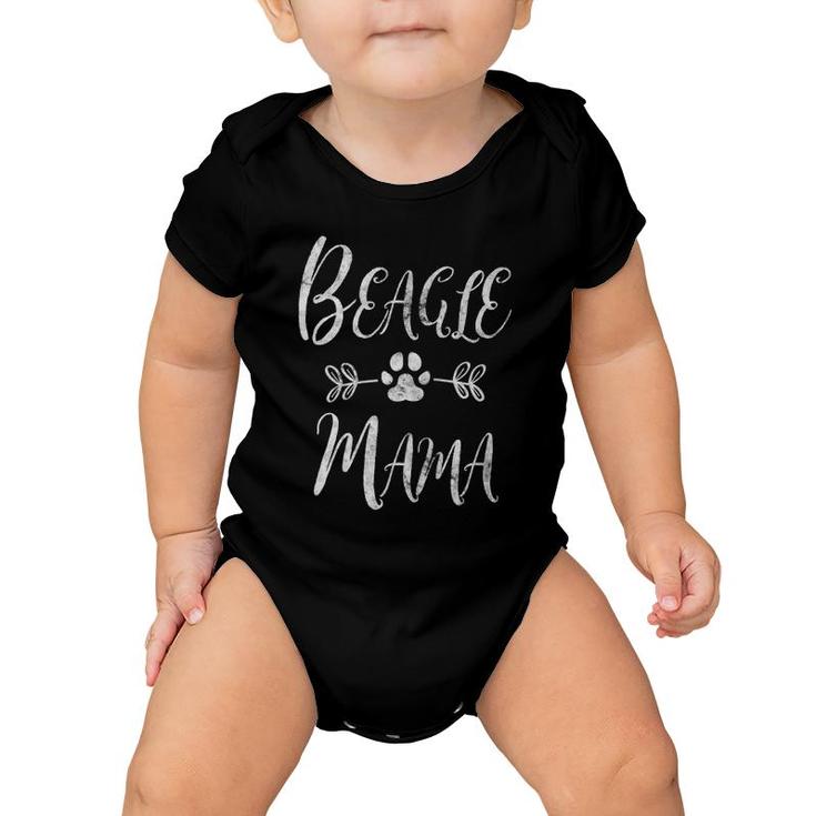 Womens Beagle Mama  Beagle Mom Lover Owner Funny Dog Mom Gift Baby Onesie