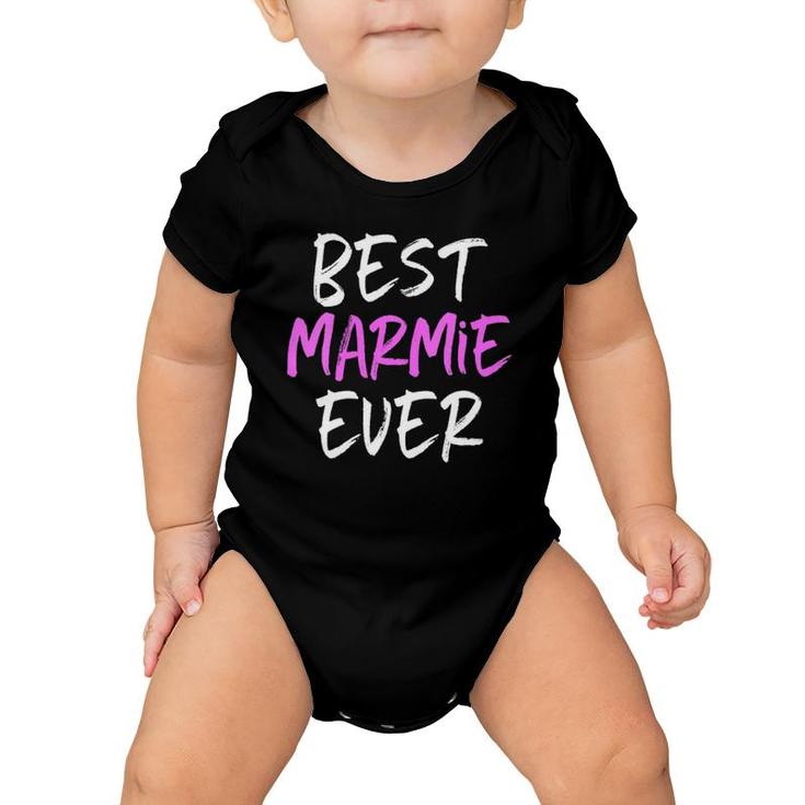 Womens Best Marmie Ever Cool Funny Mother's Day Gift V-Neck Baby Onesie