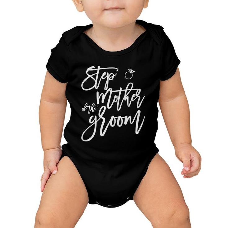 Womens Bridal Party S Stepmother Of The Groom Navy Blue Baby Onesie