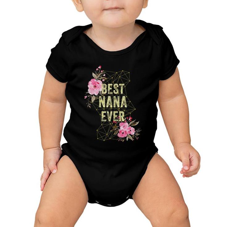 Womens Cute Best Nana Ever Costume Mothers Day Gift Grandma Baby Onesie