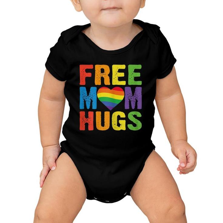 Womens Free Mom Hugs Pride Mom Gift Lgb Baby Onesie