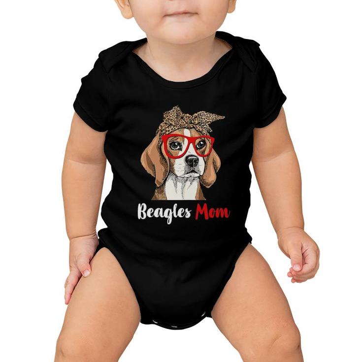 Womens Funny Beagle Mom Dog Lovers - Mother's Day Baby Onesie