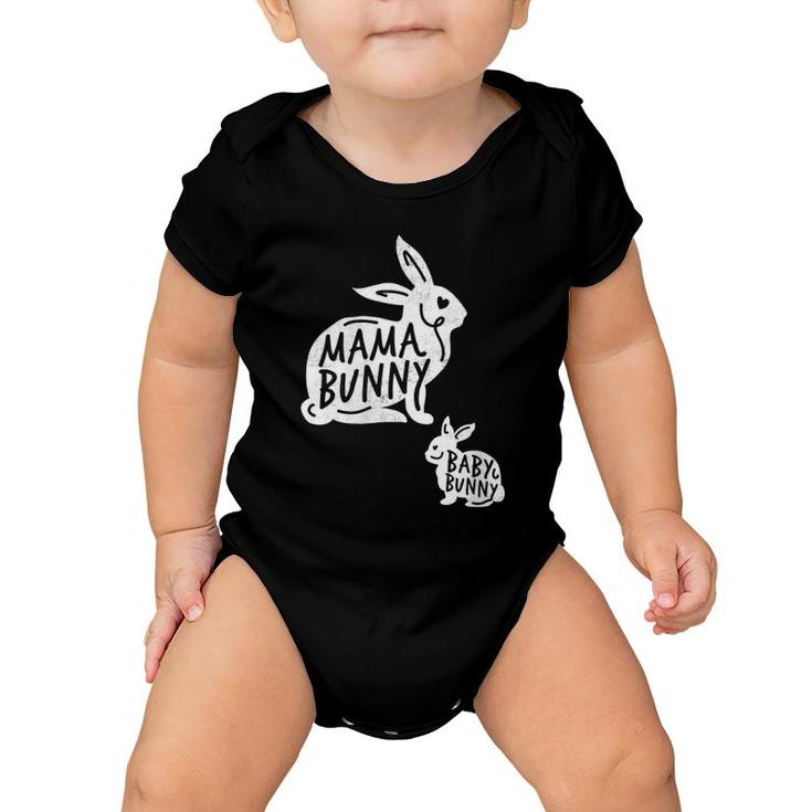 Womens Funny Mama Bunny Baby Bunny Gift Idea Fun Gift Design Baby Onesie