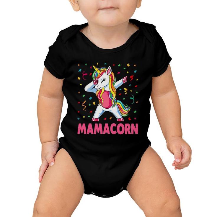 Womens Funny Mamacorn Unicorn Costume Mom Mother's Day Baby Onesie