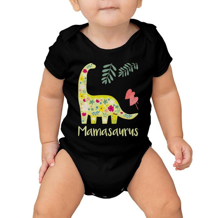 Womens Mamasaurus Cute Dino Mother Mom Dinosaur Baby Onesie