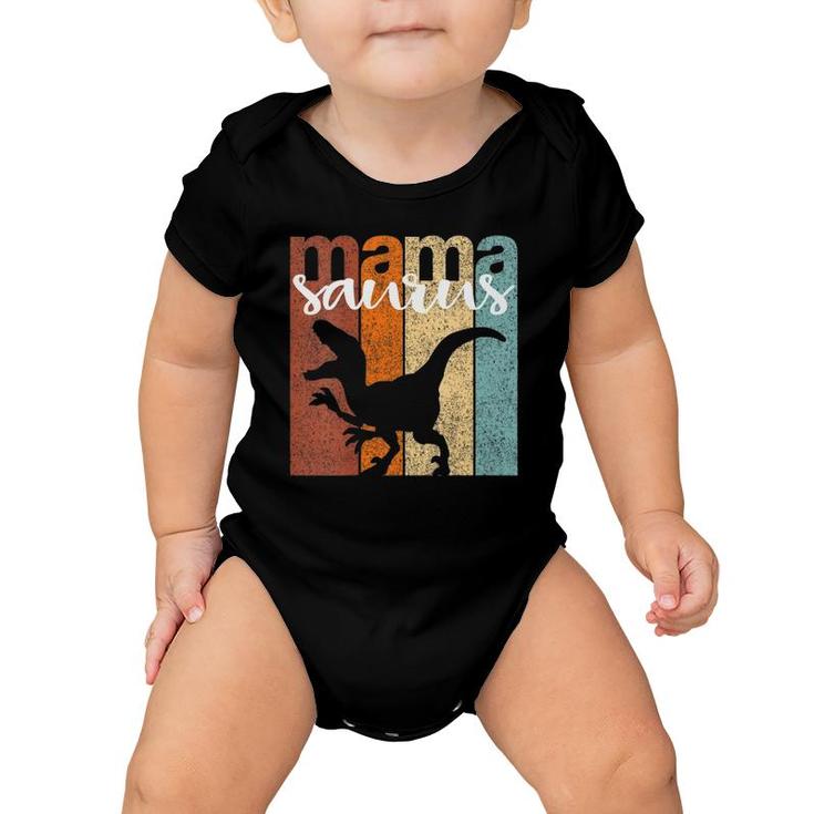 Womens Mamasaurus Family Gift Vintage Baby Onesie