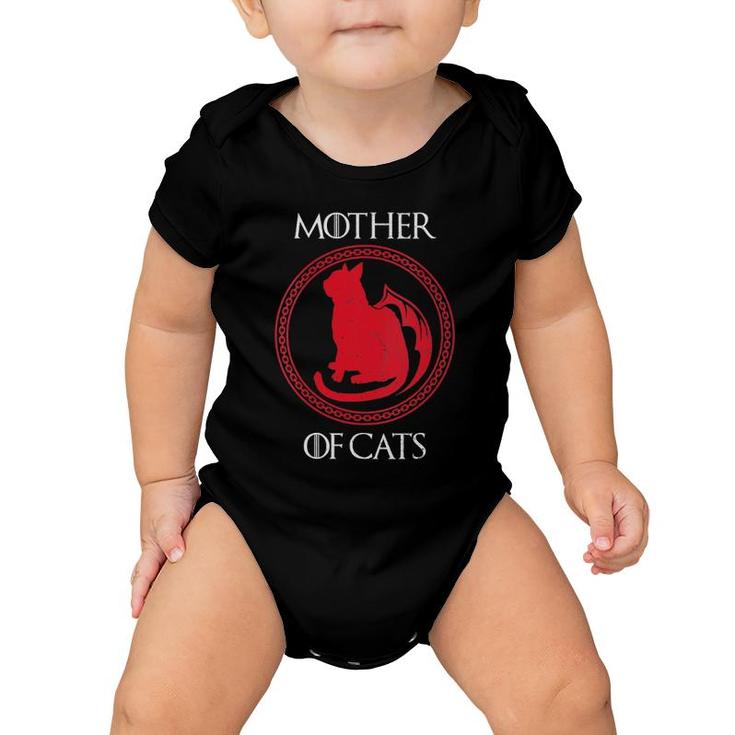 Womens Mother Of Cats Kitten Funny Mama Mom My Animal Pet Lover V-Neck Baby Onesie