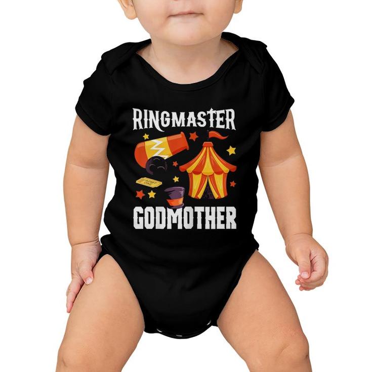 Womens Ringmaster Birthday Party Circus Ring Master Godmother Baby Onesie