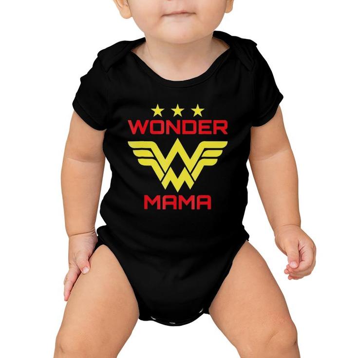 Wonder Mama Mother Gift Superhero Mom Baby Onesie