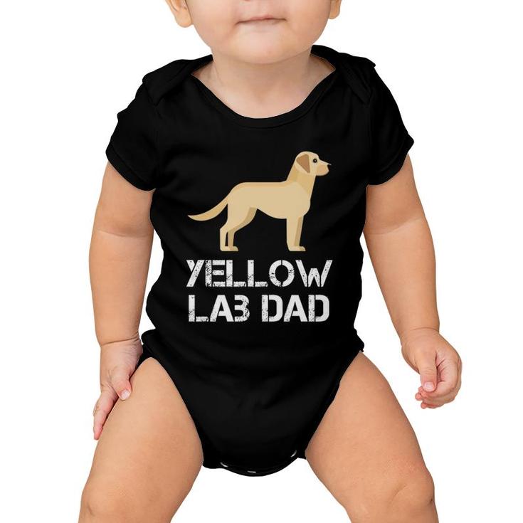 Yellow Lab Dad Dog Owner Hooded Baby Onesie
