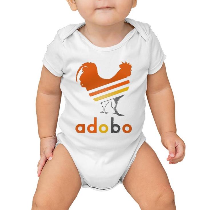 Adobo, Summer Multi-Color Stripes Style - Mother's Day Baby Onesie