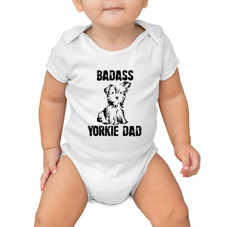 Ba Dass Yorkie Dad Baby Onesie