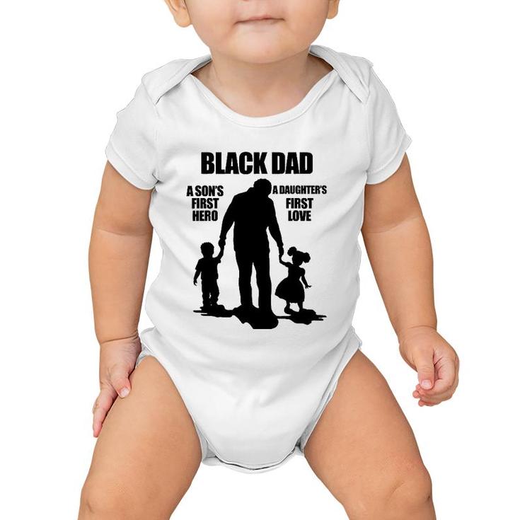 Black African American Father's Day Afrocentric Dad Baby Onesie