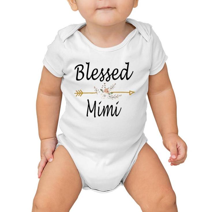 Blessed Mimi  Mothers Day Gifts Cute Baby Onesie